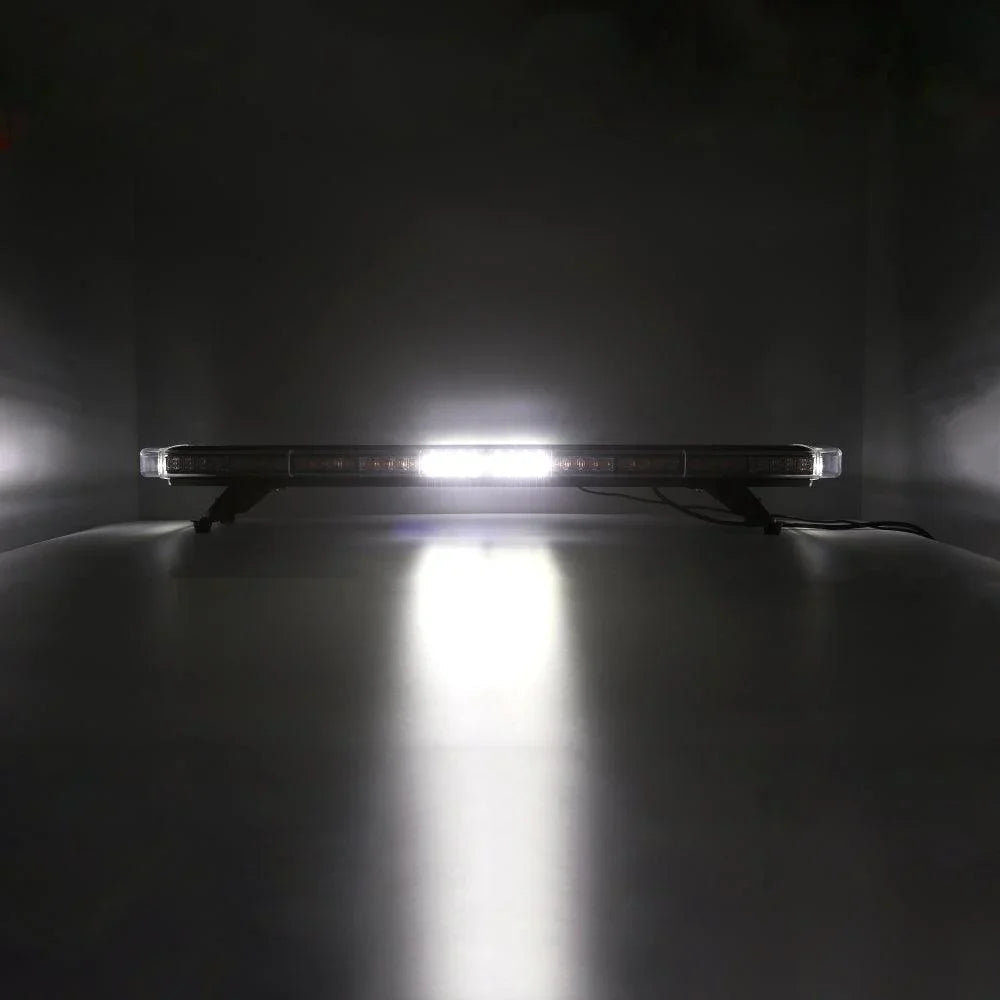 47 Inch Rooftop Strobe Flashing Barres lumineuses avec Mounting Brackets 20 Flashing Modes Emergency Safety Warning Caution…