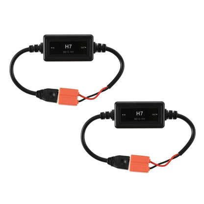 H7 C10-MODEL Enhanced Ampoules de phare LED CAN-bus Decoder anti-scintillement Hyper Flash No Warning Harness Resistor