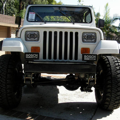 Starlight Flow série 7×6″ optique scellée phares LED avec feux de route/croisement & orange clignotant blanc DRL pour Jeep