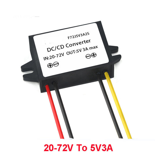 Convertisseur de puissance 20-72 V à 5 V, étanche, Ultra fin, abaisseur de puissance, 1 A 2 A 3 A – vue 2