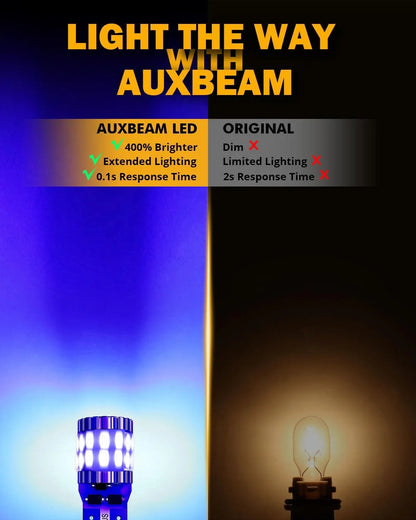 168 2825W5W T10 Ampoules LED pour plaque, feux latéraux et intérieur 3 W 400% plus lumineux CAN-bus anti-erreur bleu B1 série