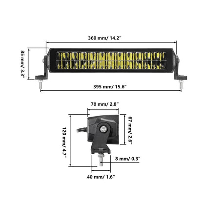 SP-basic série 12″ 96 W 10 560 lm double rangée tout-terrain Barres LED – vue 14 – NOVADOMIO