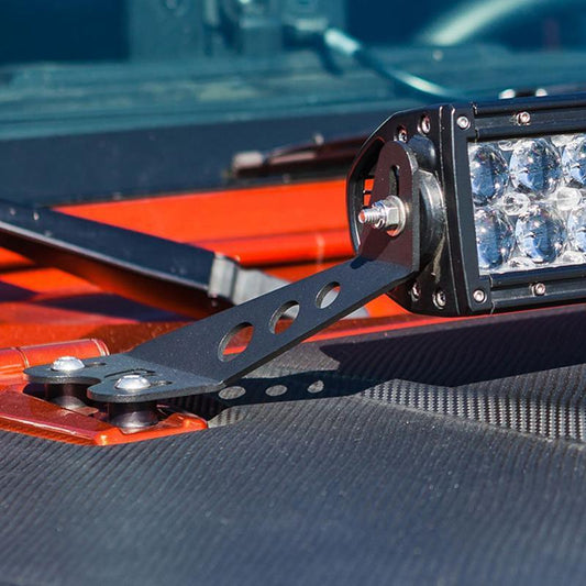 22″ capot supports de montage Barres LED feux de travail antibrouillards pour 2007–2017 Jeep Wrangler JK – vue 2 – NOVADOMIO