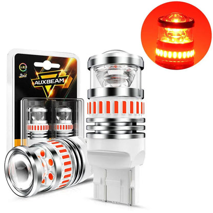 T20 7443 7440 Ampoules LED pour feux stop et arrière 11W 4000LM rouge B1 série – 2 ampoules – NOVADOMIO