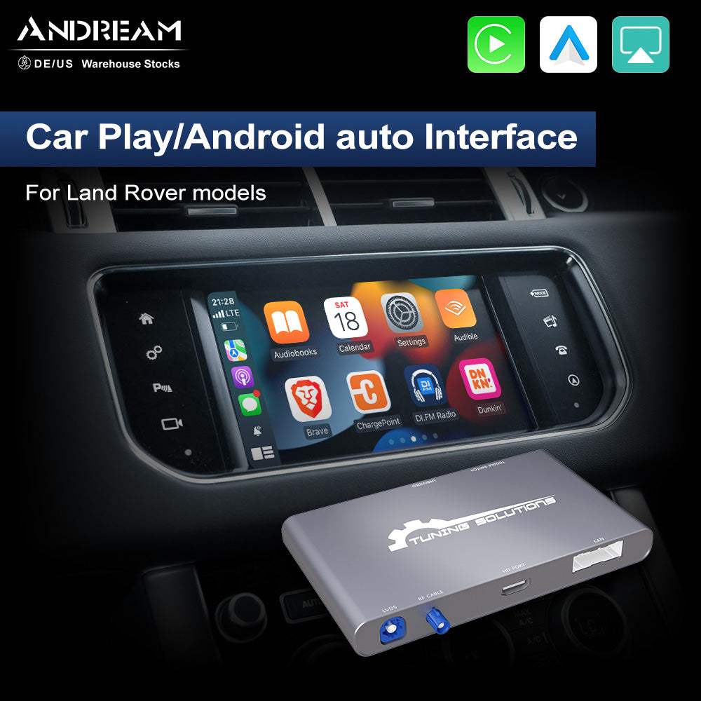 Boîtier CarPlay Android Auto Andream pour Land Rover Jaguar