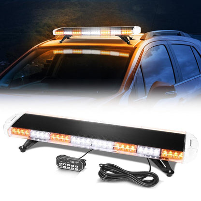 38.5″ stroboscopique de toit Barres lumineuses avec supports de montage 20 modes de flash feux de signalisation d’urgence