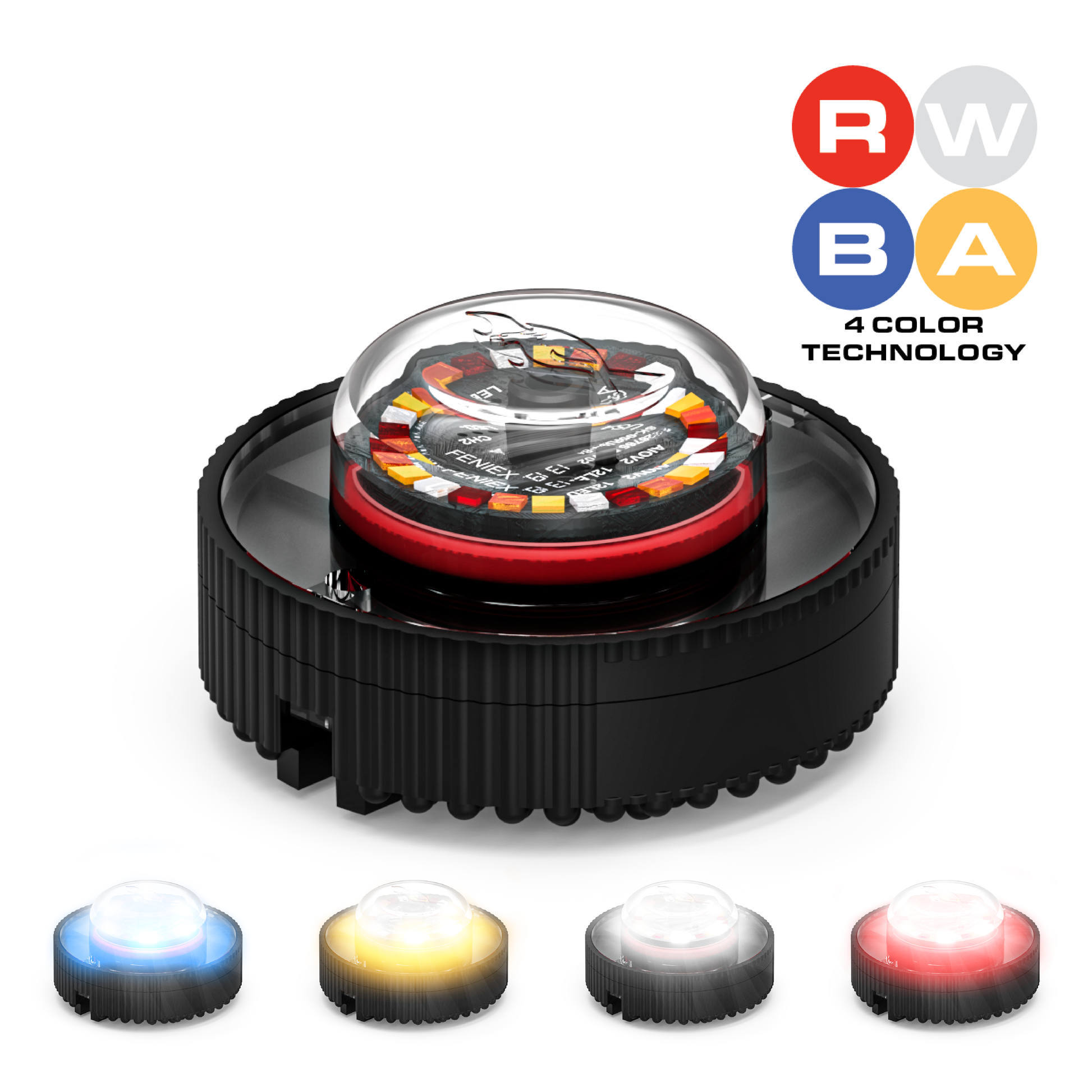 Feniex Quad® Cannon – Feu LED encastré – vue 2
