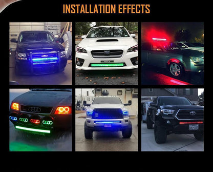 V-série RGB Color Changing Off Road Barres LED – vue 2 – NOVADOMIO