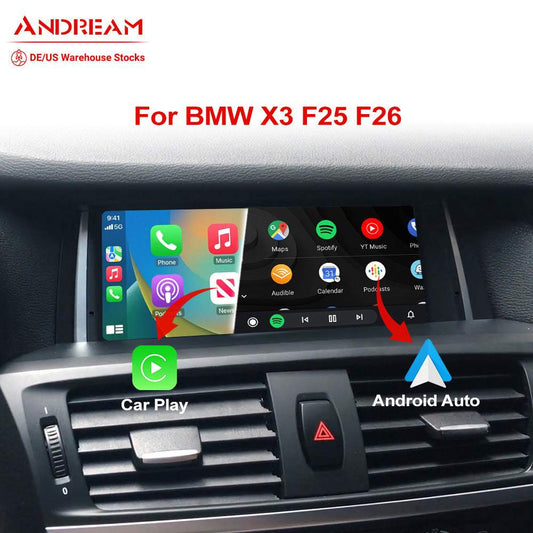 Écran multimédia auto Andream pour BMW X3 F25 X4 F26 CIC NBT