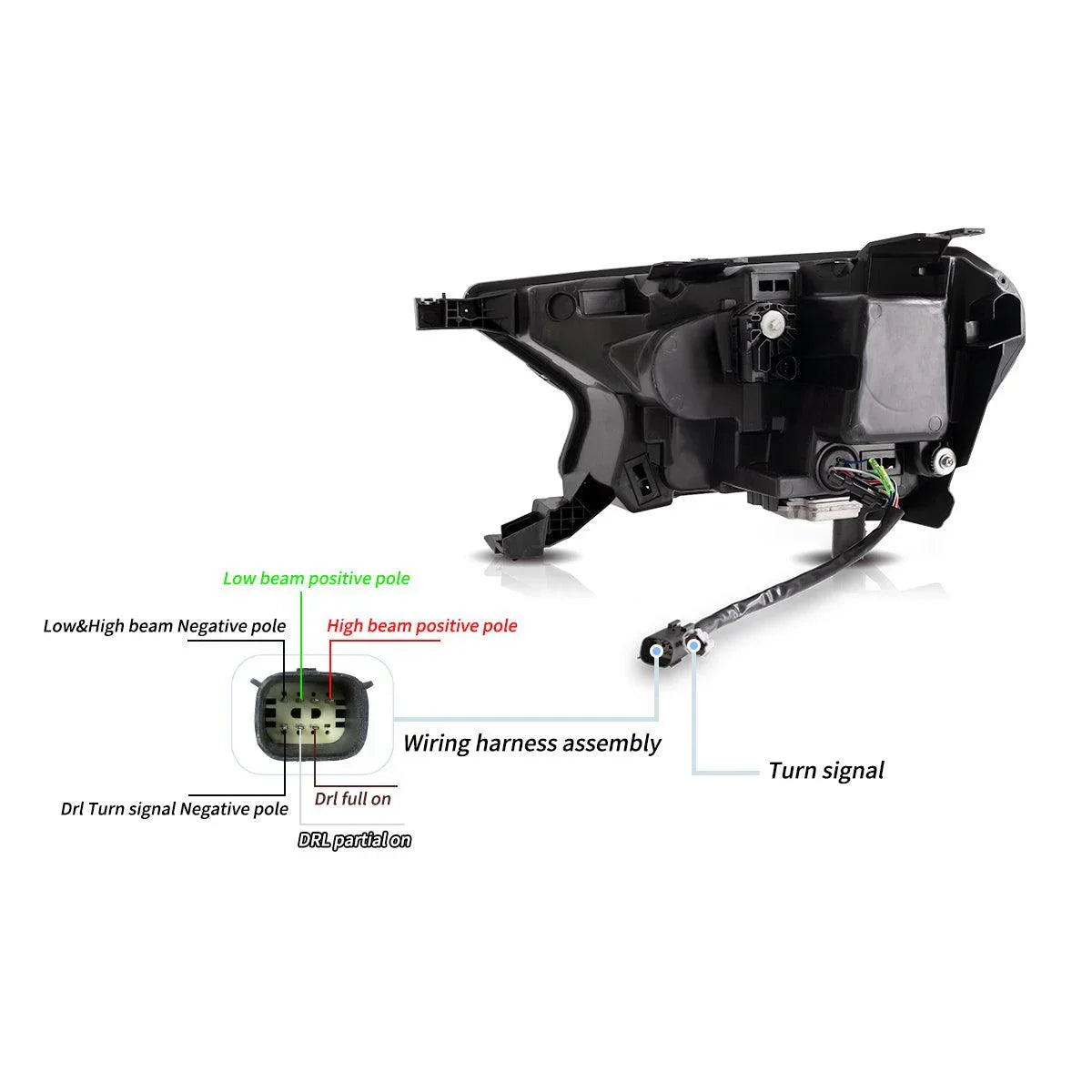 LED bloc optique avant Reflection Bowl pour 2019-2022 Ford Ranger [US Types] – vue 8