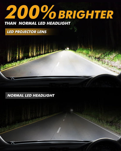 2.5″ 80 W 6 000 K Bi-LED lentille projecteur phare installation sans modification destructive lentille projecteur pour