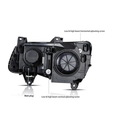 LED bloc optique avant projecteur double faisceau 2011-UP Chrysler – vue 5 – NOVADOMIO