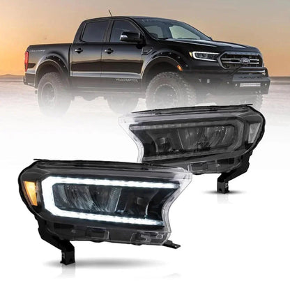 LED bloc optique avant Reflection Bowl pour 2015–2022 Ford Ranger 3th Gen P375 [Internation Types] – NOVADOMIO