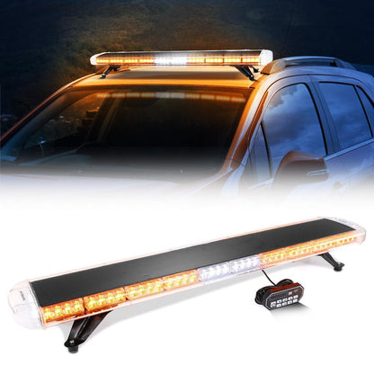 47″ stroboscopique de toit Barres lumineuses avec supports de montage 20 modes de flash feux de signalisation d’urgence