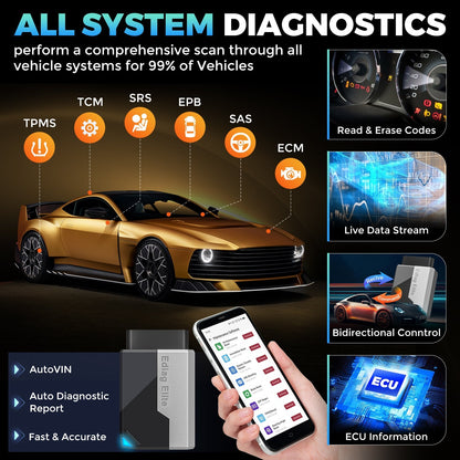 Scanner OBD2 Bluetooth KINGBOLEN SOLOSCAN pour Ford et Mazda – vue 3 – NOVADOMIO