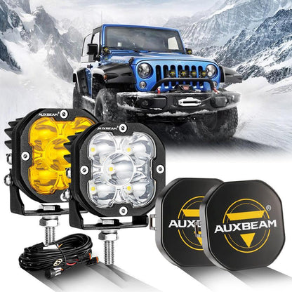 3″ 80 W 9 600 lm projecteurs LED compacts blanc&orange pour Jeep – vue 16 – NOVADOMIO