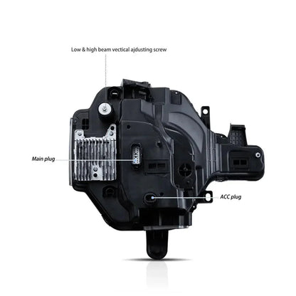 LED bloc optique avant Projector pour 2020–2024 Ford Bronco – vue 4 – NOVADOMIO