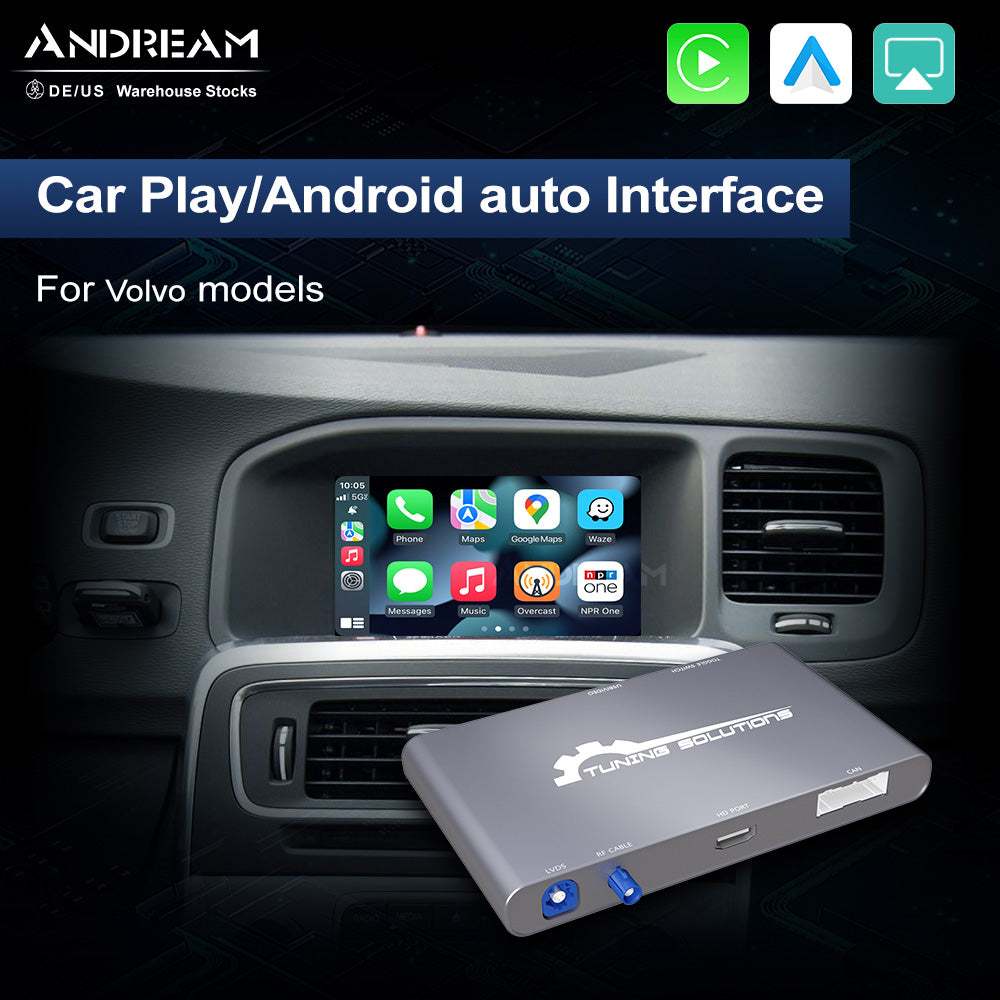 Boîtier CarPlay Android Auto Andream pour Volvo XC60 XC70 XC90 S60 S80 S90
