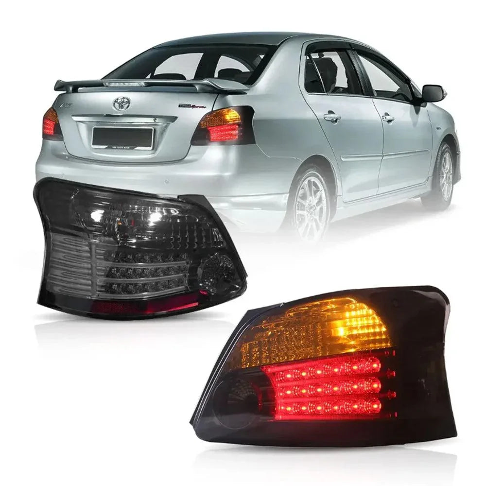 LED bloc de feux arrière avec orange clignotant pour 2005-2013 Toyota Vios/Yaris 2th Gen (Ncp93) Sedan
