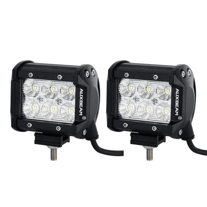 7″ LED Halo phares + 5D-PRO 52″ droit Barres LED + pare-brise supports de montage + 18 W faisceau large projecteurs LED