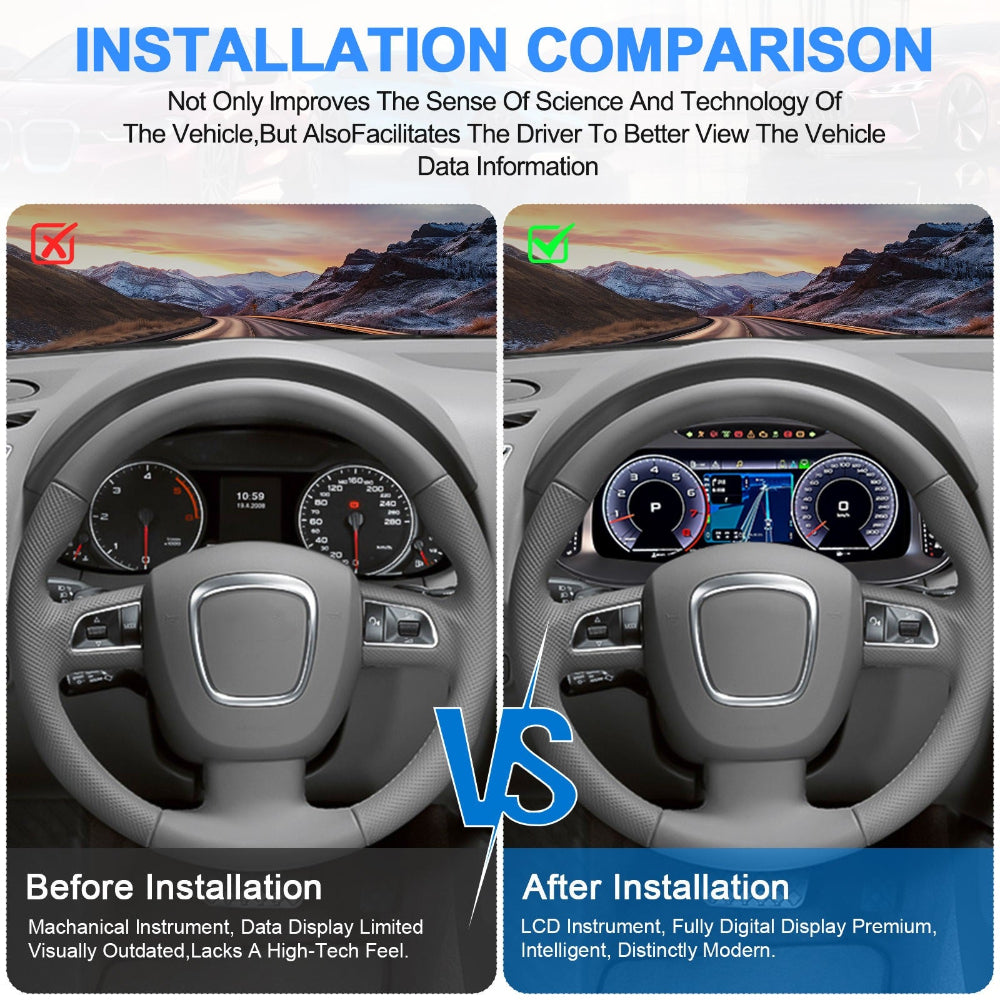 Virtual Cockpit Audi Q5 2009-2018 LCD 12,3″ – NOVADOMIO