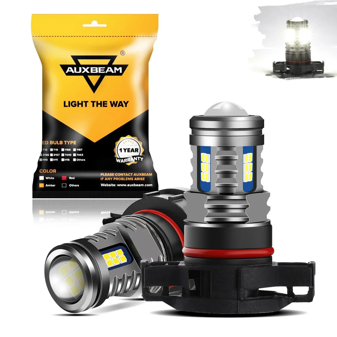 🔥(2pcs/set) Y2 série 3-Sides blanc froid/Yellow LED Fog Light/DRL – vue 17