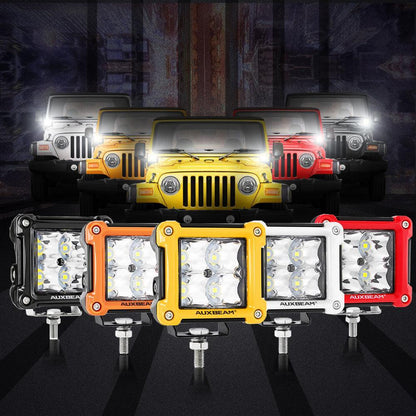 3″ 40 W projecteurs LED compacts Spot/Flood cadre multicolore avec faisceau électrique pour SUV ATV UTV camions pick-up