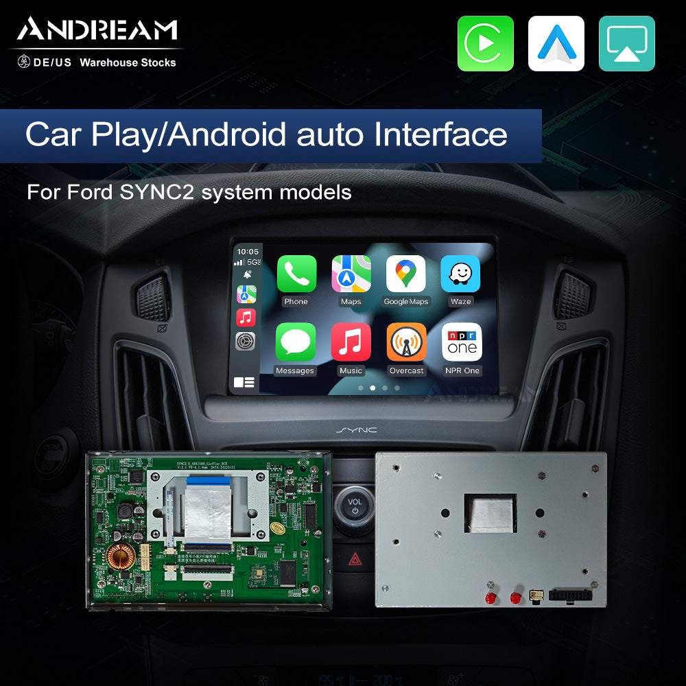 Boîtier CarPlay Android Auto Andream pour Ford Sync2 MMI