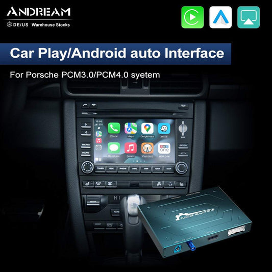 Boîtier CarPlay Android Auto Andream pour Porsche MMI PCM3.0 PCM4.0