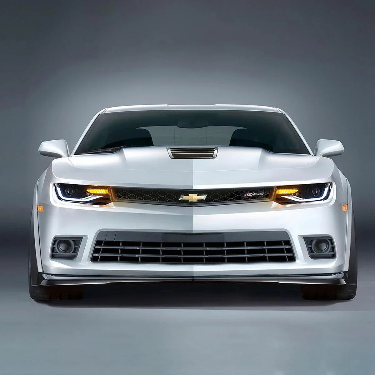 LED bloc optique avant Dual Beam Projector noir pour 2014-2015 Chevrolet Camaro – vue 10