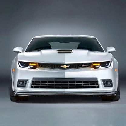 LED bloc optique avant projecteur double faisceau noir pour 2014–2015 Chevrolet Camaro – vue 10 – NOVADOMIO