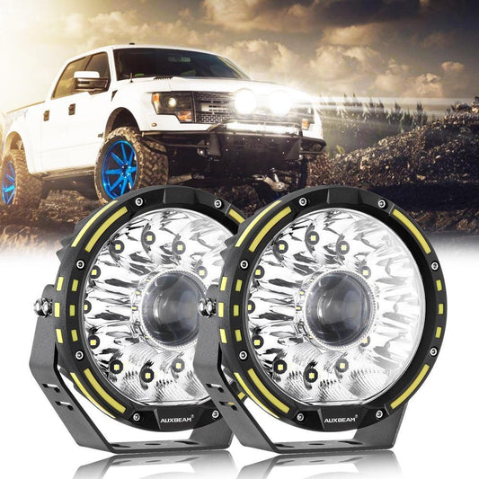 (2pcs/set) 7 Inch 230W 33332LM 360-PRO série Custom Lens Offroad LED Driving Lights+orange/noir Covers(Optional) pour FORD F…