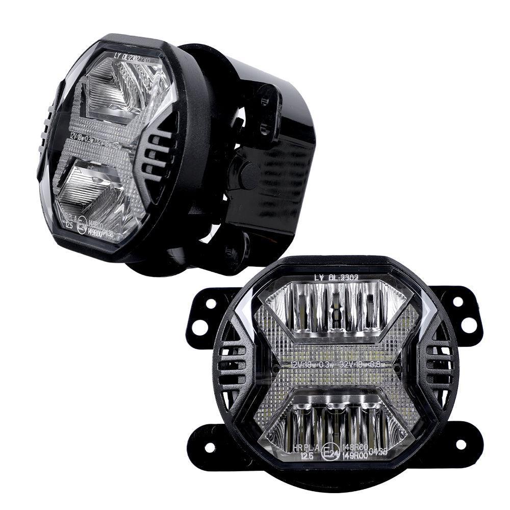 4 Inch LED Fog Lights avec blanc DRL pour Jeep Wrangler JK/ Jeep Grand Cherokee/ Dodge – vue 6