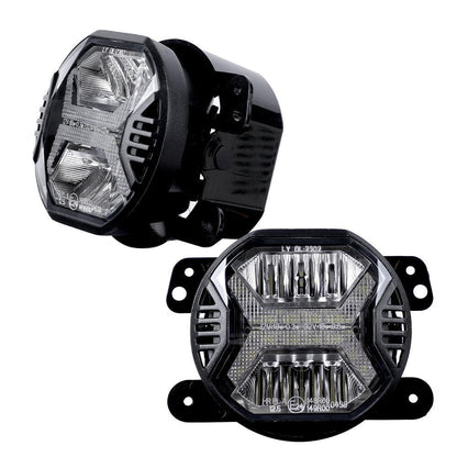 4″ LED antibrouillards avec blanc DRL pour Jeep Wrangler JK/ Jeep Grand Cherokee/ Dodge – vue 6 – NOVADOMIO