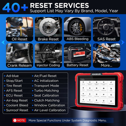 Valise diagnostic auto KINGBOLEN K10 Elite – Codage ECU et 40+ services – vue 6 – NOVADOMIO
