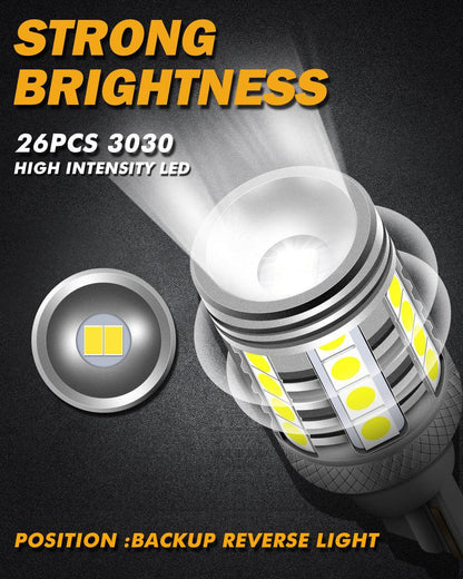 912 921 T15W16W LED Reverse feu de recul ampoules 20 W 350% haute luminosité sans erreur CAN-bus 6 500 K blanc B3 série – 2