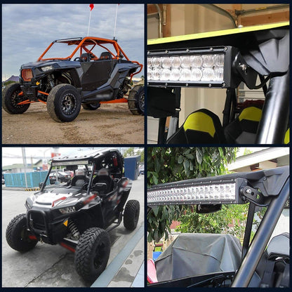 32″ 5D série droit/courbé Barres LED & Upper Barres LED supports de montage Combo pour 2013–2021 Polaris RZR XP1000 &