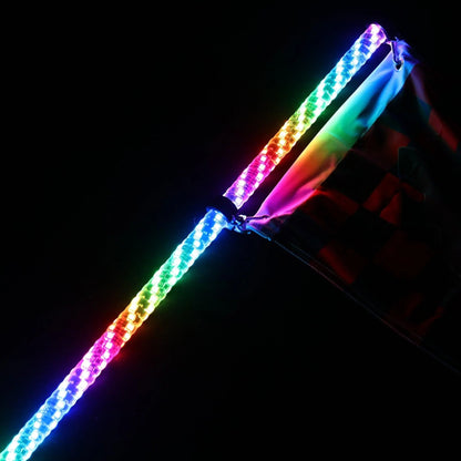 3FT RGB LED fouet LED Rotating couleurs changeantes mât lumineux avec télécommande – vue 9 – NOVADOMIO