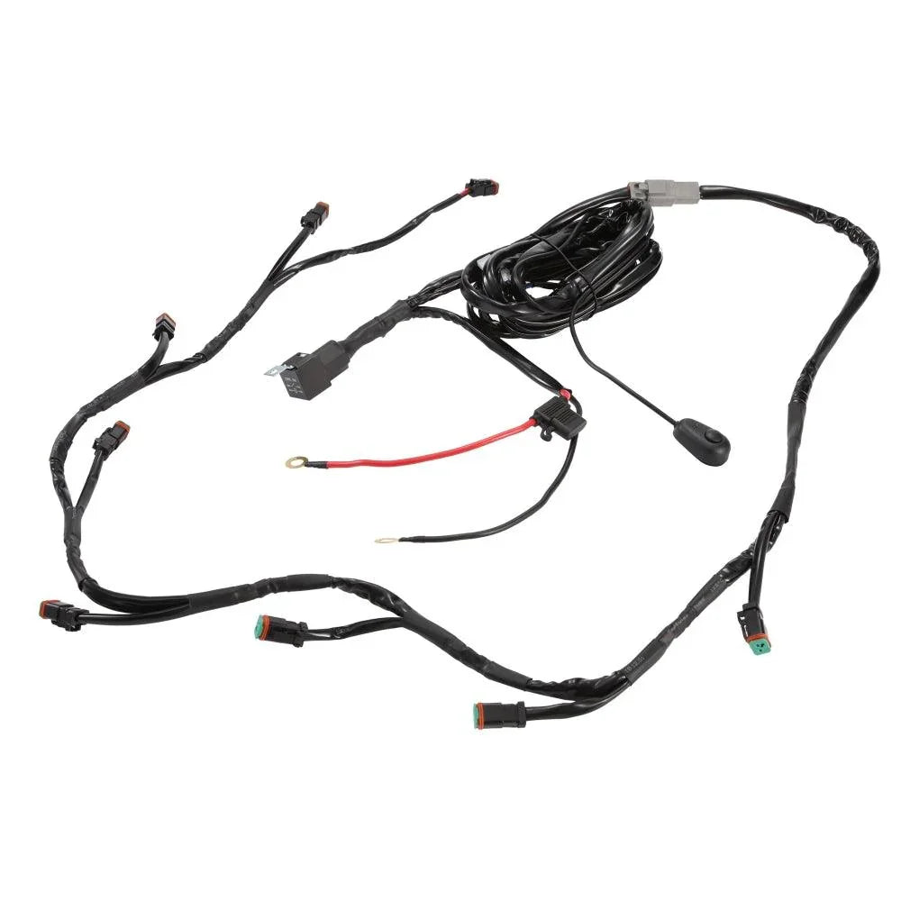 8-Projecteurs LED compacts Power Wiring Harness Kit avec 2 PIN DT Plug – vue 2