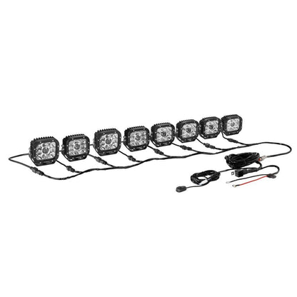 8 Projecteurs LED compacts kit faisceau d’alimentation avec connecteur DT 2 broches – NOVADOMIO