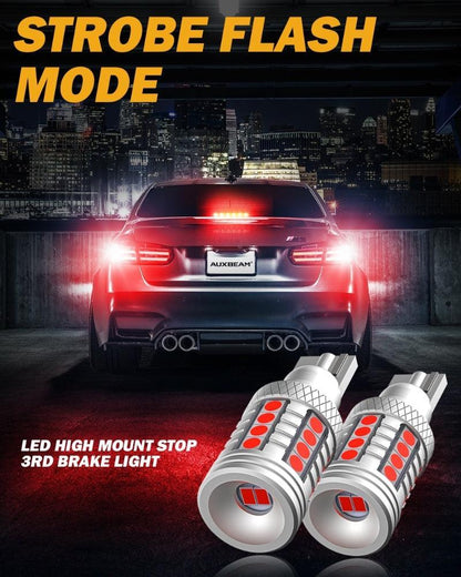 921 912 ampoules LED Cargo éclairage High Mount Stop 3rd feu stop Combo, blanc & stroboscopique rouge Kit – 4 ampoules – vue