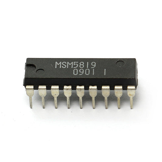 Paquet MSM5819 : DIP-18 – vue principale