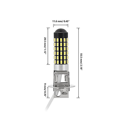 H3 LED antibrouillard/DRL ampoules 6 W 2 000 lm 6 500 K blanc – 2 ampoules – vue 10 – NOVADOMIO