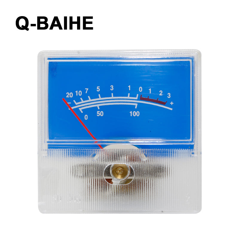 SD-306 Panneau VU Mètre 250uA 650 40x40 mm sans lampe Panneau Bleu -20 ~ + 3dB – vue principale