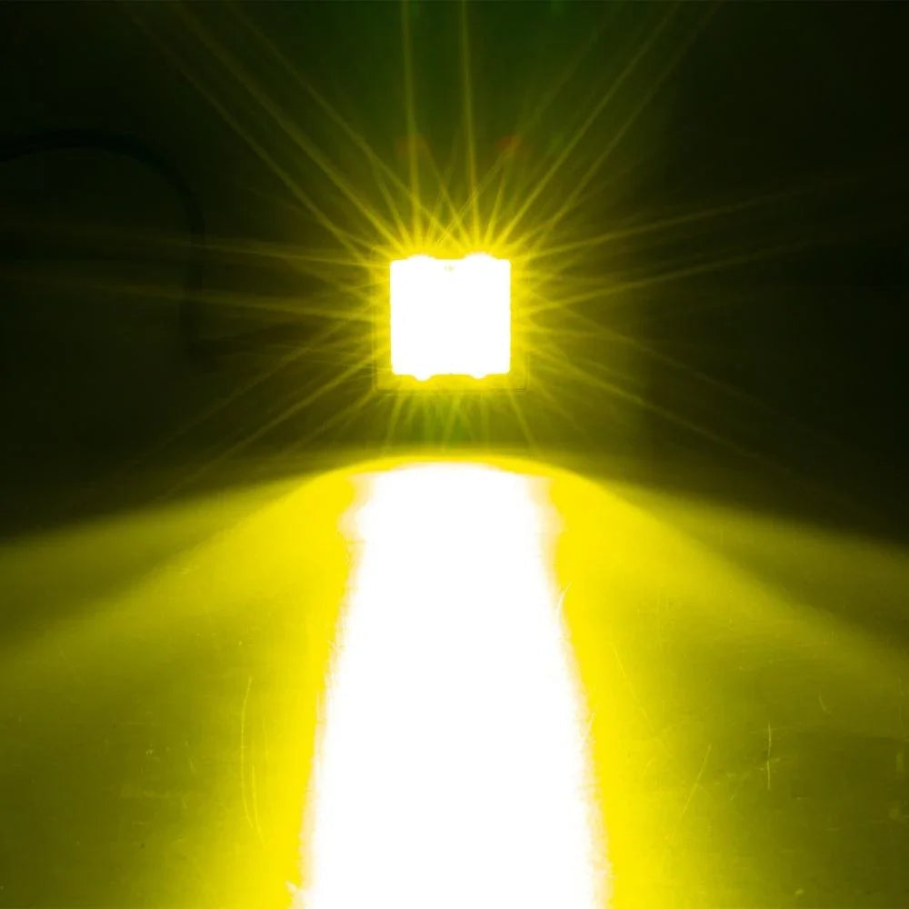 2 Inch 40W 4000LM LED Pod orange Spot Offroad Light – vue 8