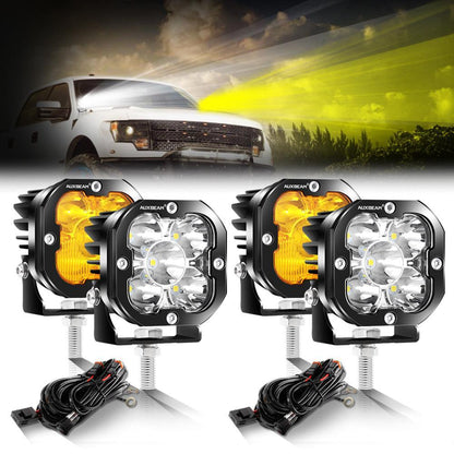3″ 80 W 9 600 lm projecteurs LED compacts blanc&orange pour Ford – vue 13 – NOVADOMIO