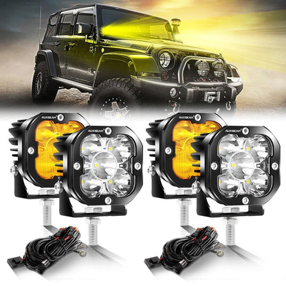 3″ 80 W 9 600 lm projecteurs LED compacts blanc&orange pour Jeep – vue 13 – NOVADOMIO