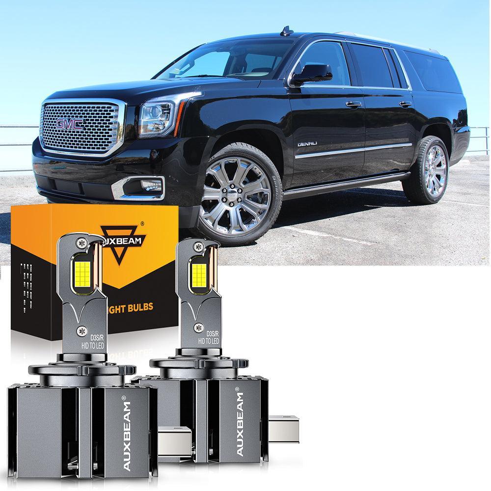 pour 2015-2016,2019 GMC Yukon XL HID 9005 D3S Ampoules de phare LED Bundle – vue 14