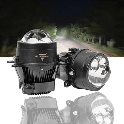 3″ 106 W feux de route 70 feux de croisement Bi-LED lentille projecteur antibrouillard 6 000 K Dual Direct-Beam Laser spot
