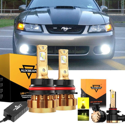 Kit d’ampoules LED feux de route/croisement F-16 Plus série CAN-bus intégré 14 000 lm pour Ford Mustang SVT COBRA 2003–2004